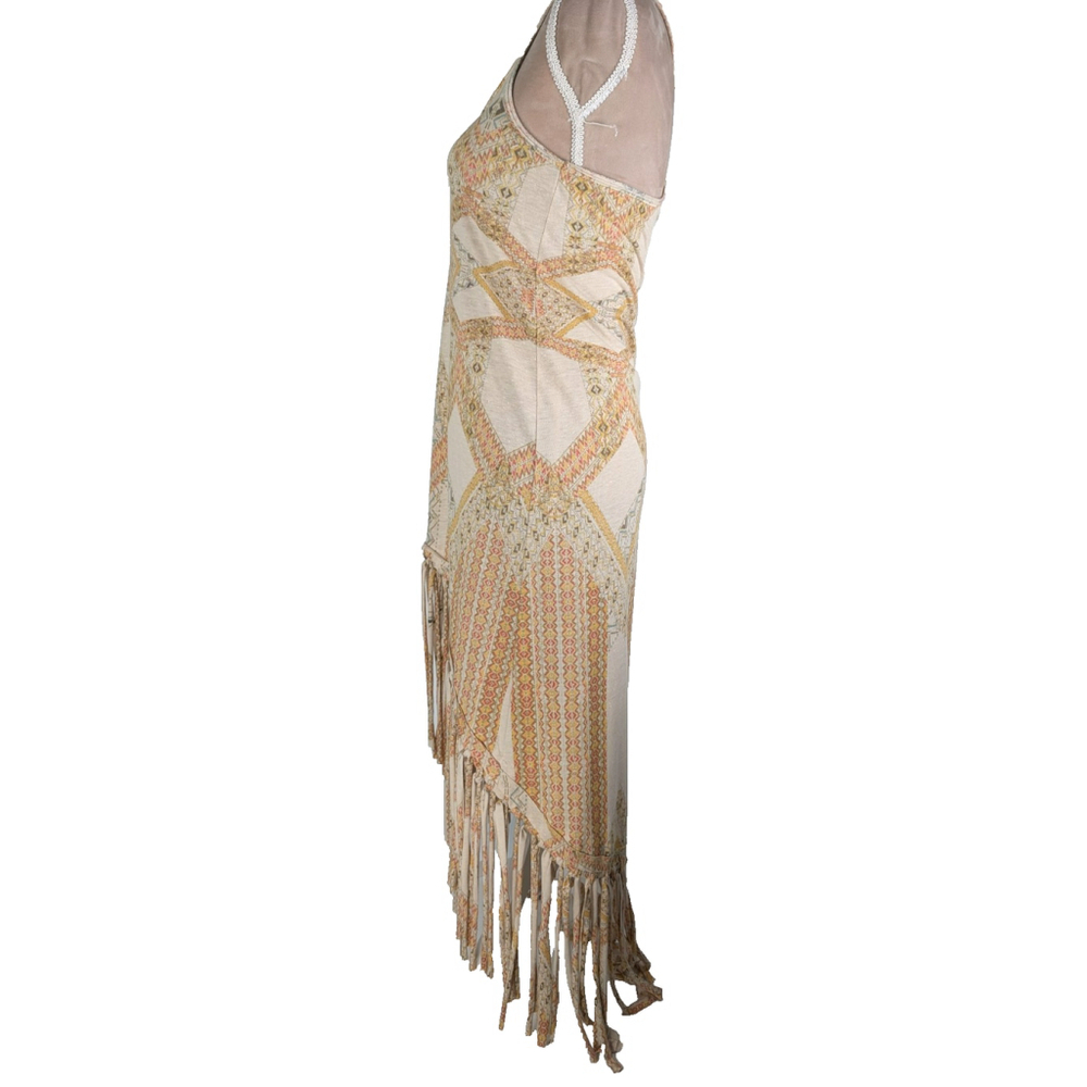 We The Free Mauna Loa Fringe Maxi Dress Sz XS Aztec Coachella Festival Cowgirl - Picture 3 of 12